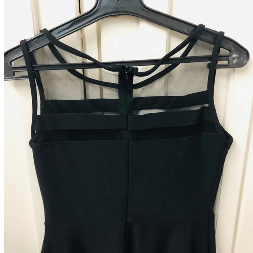 Mesh black skater dress - Picture 5 of 6